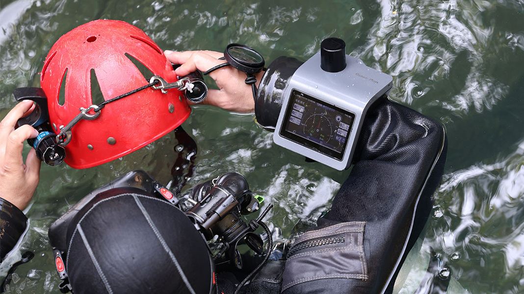 Ocean Plan 參加洞穴潛水活動，水下通信導航系統助力安全保障